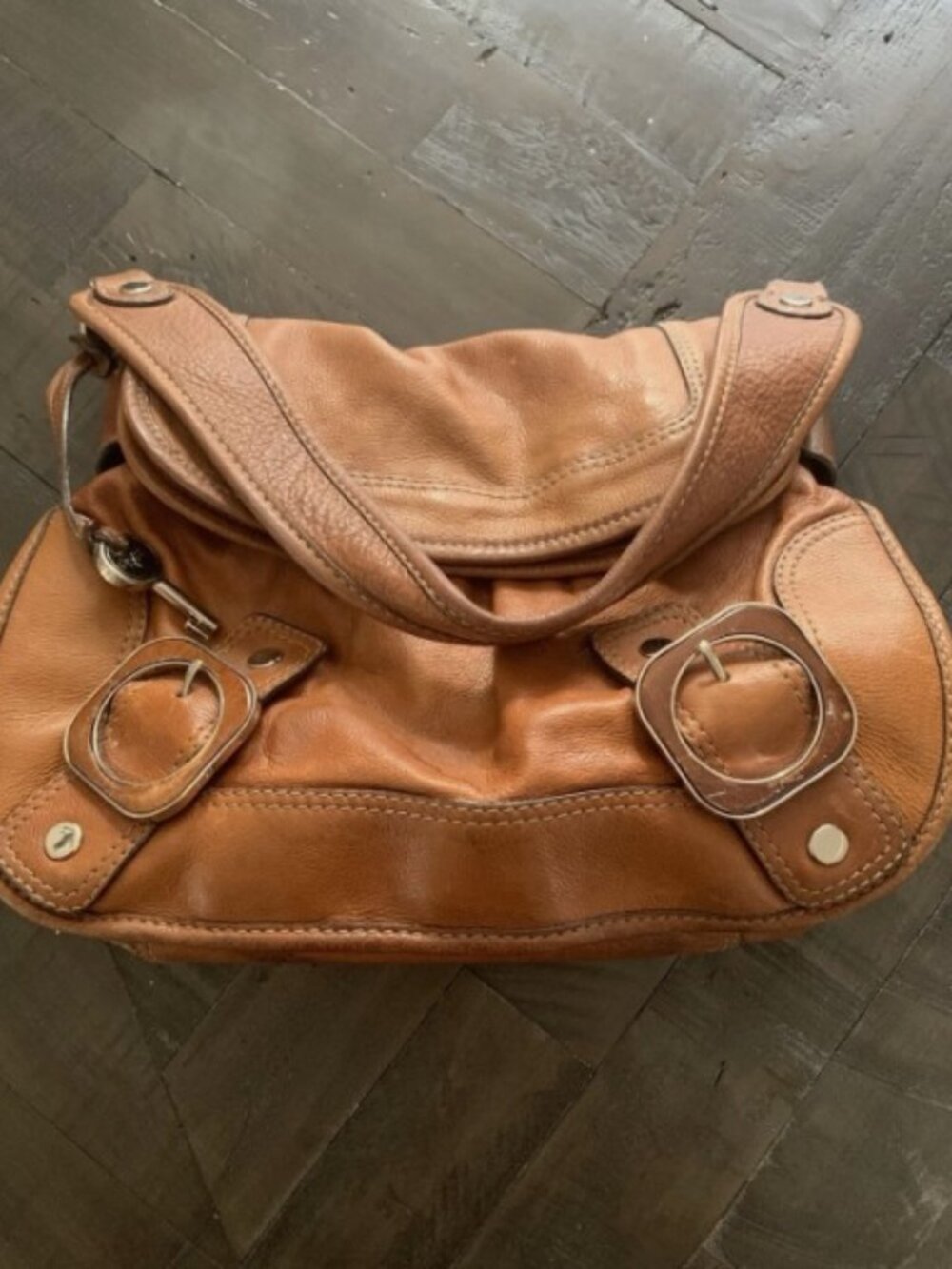 GUC Vintage Fossil Brown Leather Purse